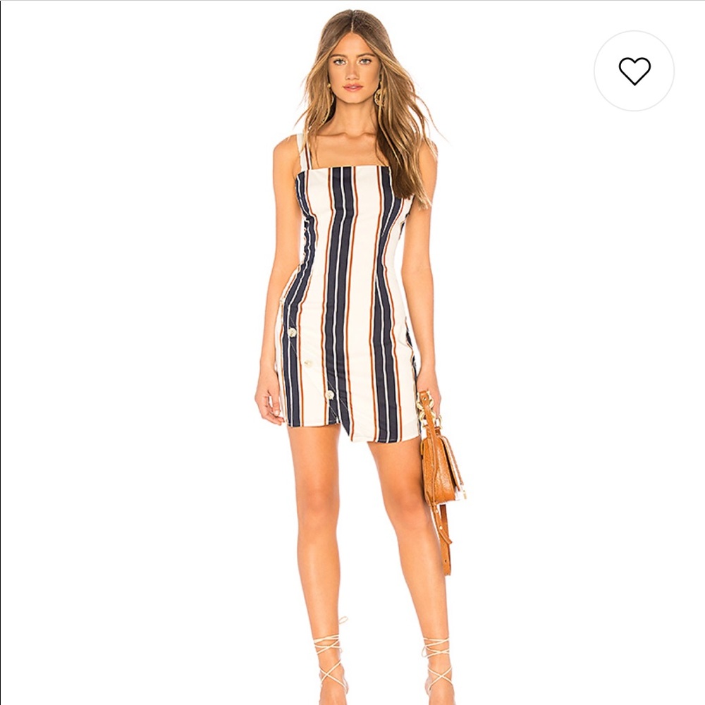 About Us button dress. NWOT